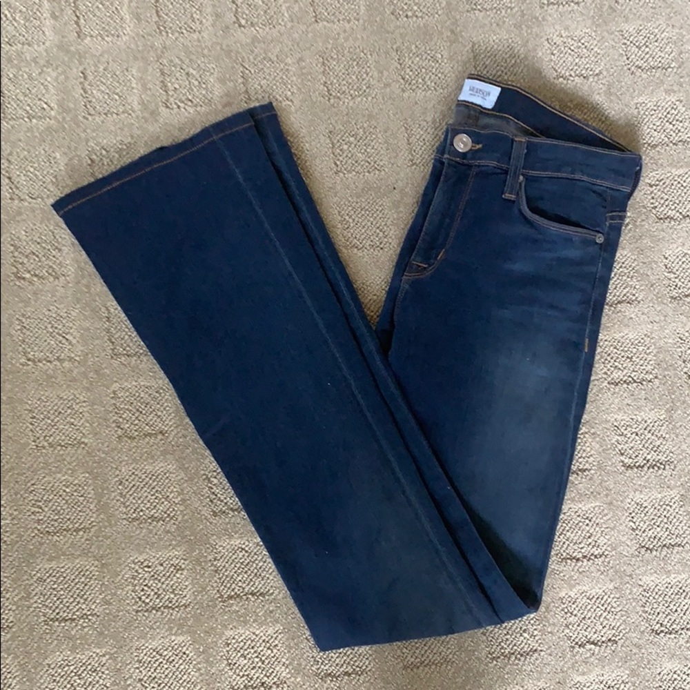 Hudson dark flare denim